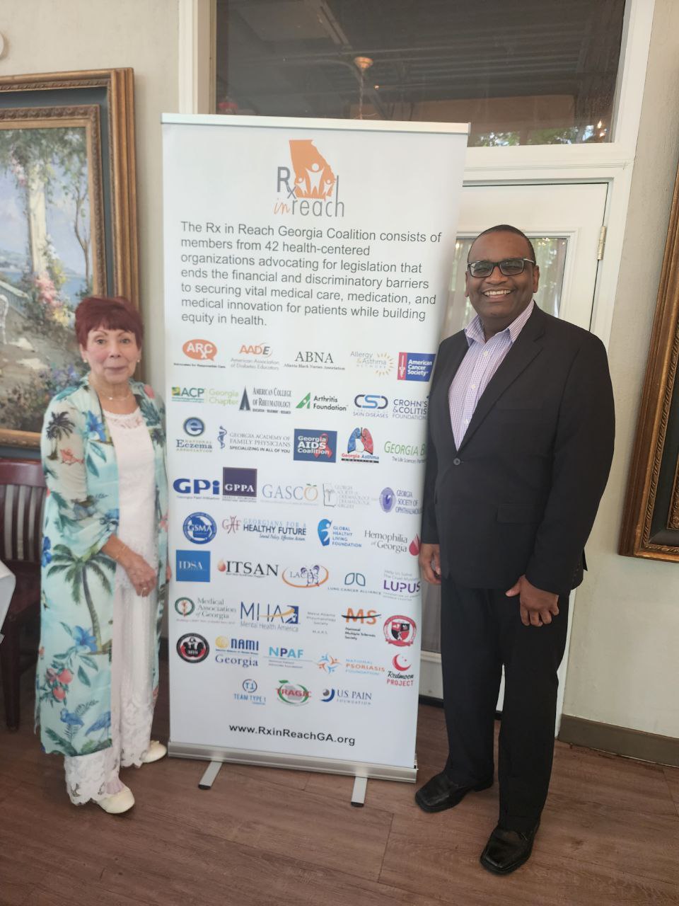 Dorothy Leone Glasser and me at the Advocates for Responsible Care event